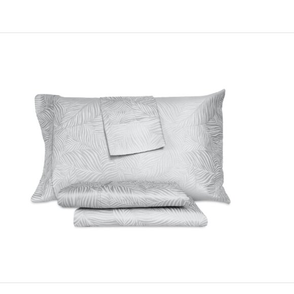 Art of the Weave Feather 1000 Thread Count Cotton Sateen Blend 4-Pc. Sheet Set, - Picture 1 of 1